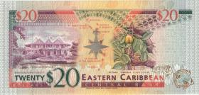 Ost Karibik / East Caribbean P.33k 20 Dollars (1993) St. Kitts (1) 