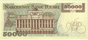 Polen / Poland P.153 50.000 Zlotych 1989 AC  (1) 