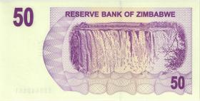 Zimbabwe P.041 50 Dollars 2006 Inhaberscheck (1) 
