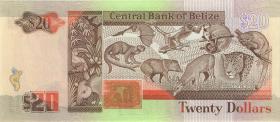 Belize P.55 20 Dollars 1990 (1) 