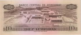 Honduras P.64b 10 Lempiras 22.6.1989 (1) 