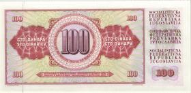 Jugoslawien / Yugoslavia P.090b 100 Dinara 1981 (1) 