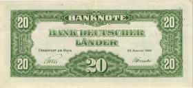 R.260 20 DM 1949 Bank Deutscher Länder (3+) P/X 