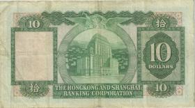 Hongkong P.182i 10 Dollars 1981 (3) 