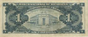 Nicaragua P.099c 1 Cordobas 1959 (3-) 