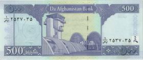 Afghanistan P.71a 500 Afghanis (2002) (2) 