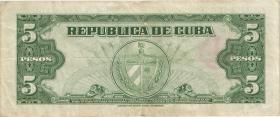 Kuba / Cuba P.092 5 Pesos 1960 (3) 