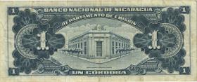 Nicaragua P.099c 1 Cordoba 1959 (3) 