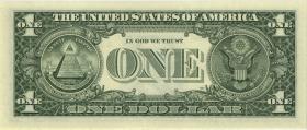 USA / United States P.496r 1 Dollar 1995 Ersatznote / replacement (1) 