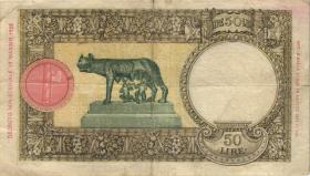 Italien / Italy P.057 50 Lire 18.7.1942 (3-) 