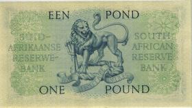 Südafrika / South Africa P.092d 1 Pound 13.3.1959 (Englisch) (2) 