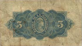Martinique P.16b 5 Francs (1942) (4) 