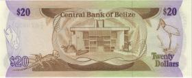 Belize P.49b 20 Dollars 1987 (1) 