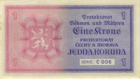 R.558a: Böhmen & Mähren 1 Krone (1940) (1-) 