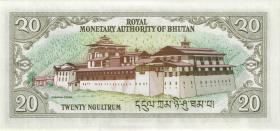 Bhutan P.16a 20 Ngultrum (1986) (1) 