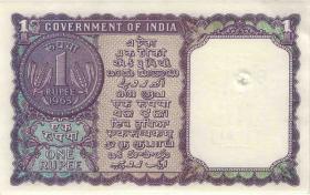 Indien / India P.076c 1 Rupie (1965) C (1) 
