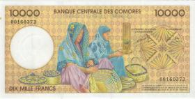Komoren / Comoros P.14 10.000 Francs (1997) (1-) 