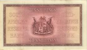 Südafrika / South Africa P.082d 10 Shillings 1940 (3+) 