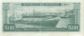 Paraguay P.200b 500 Guaranies 1952 (2) 