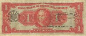 El Salvador P.090b 1 Colon 1960 (3) 