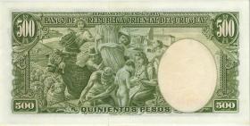 Uruguay P.040c 500 Pesos L. 1939 (2) U.1 