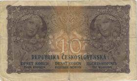 Tschechoslowakei / Czechoslovakia P.008 10 Kronen 1919 (4) 