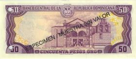 Dom. Republik/Dominican Republic P.149s 50 Pesos Oro 1995 Specimen (1) 
