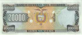 Ecuador P.129f 20.000 Sucres 12.7.1999 (1) 