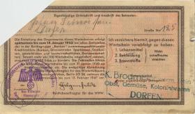 WHW-1 Winterhilfswerk 50 Pfennig 1939/40 (4) entwertet 