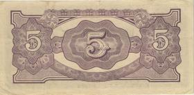 Malaya-Jap.Besetzung P.M 06a 5 Dollars (1942) mit Seriennummer (3+) 