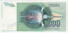 Jugoslawien / Yugoslavia P.110s 1000 Dinara 1991 Specimen (1) 