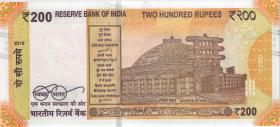 Indien / India P.113g 200 Rupien 2018 R (1) 