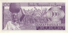 Ruanda / Rwanda P.08d 100 Francs 1976 (1) 