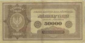 Polen / Poland P.033 50.000 Mark 1922 (3-) 