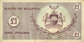 Biafra P.2 1 Pounds (1967) (2) 