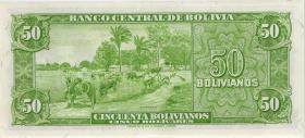 Bolivien / Bolivia P.141 50 Bolivianos 1945 (2+) 