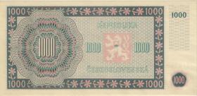 Tschechoslowakei / Czechoslovakia P.074s 1000 Kronen 1945 Specimen (1) 