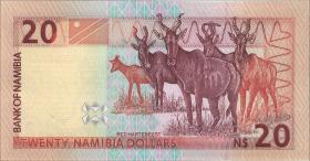 Namibia P.05 20 Dollars (1996) H 0001411 (1) low number 