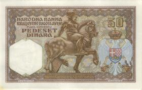 R.599A: Besetzung Jugoslawien 50 Dinara 1931 (1-) 