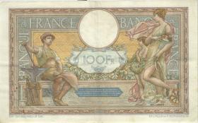 Frankreich / France P.078b 100 Francs 1928-32 (3+) 