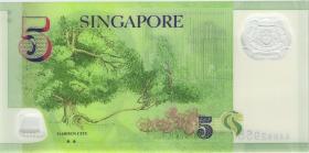 Singapur / Singapore P.47c 5 Dollars (2017) Polymer (1) 