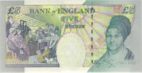 Großbritannien / Great Britain P.391b/c 2 x 5 Pounds 2002 JB (1) 