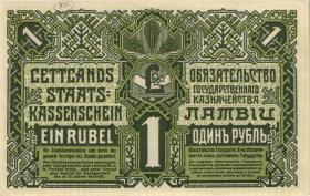 Lettland / Latvia P.02b 1 Rubel 1919 G (1) 