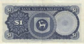 Malaysia P.13b 1 Ringgit (1981) (2) 