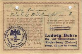 WHW-16 Winterhilfswerk 50 Reichsmark 1940/41 (3+) entwertet 