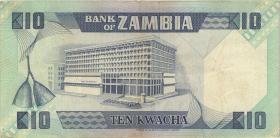 Sambia / Zambia P.26d 10 Kwacha (1980-88) (3) 