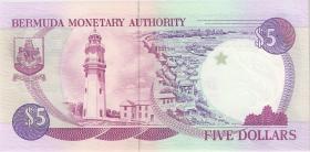 Bermuda P.35a 5 Dollar 1989 B/1 000827 (1) 