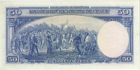 Uruguay P.038b 50 Pesos Urguayos 1939 (2) U.2 