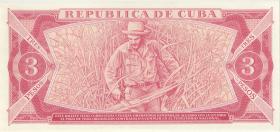 Kuba / Cuba P.107a 3 Peso 1985 (1) 