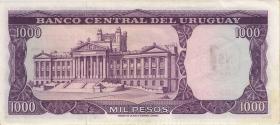 Uruguay P.055 1 Nuevo Peso auf 1000 Pesos (1975) (3+) 